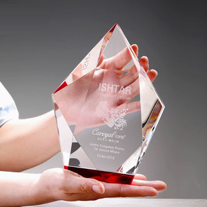 Crystal <b>Trophy</b> Laser <b>Engraved</b> Award For Business Gifts Durable Crystal Souvenirs With Uv Printing Feature - Product Image 2
