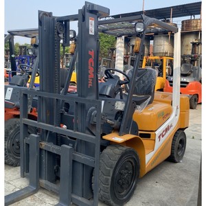 <b>Used</b> Vigoshop TCM 3 Ton Diesel Forklift with Two Stage Mast Refurbished in Stock Original From Japan - Product Image 4