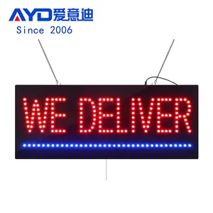 11*27 pouces lumineux nous livrons signe publicitaire, affichage publicitaire Led Led lumineux clignotant signe intérieur pour entreprise de logistique