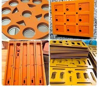 Panneau d'isolation électrique en carton phénolique orange, usiné avec précision, pour équipement industriel