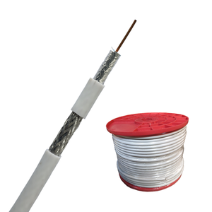 Cable Coaxial de 75 ohmios <span class=keywords><strong>BC</strong></span>/CCS, Conductor FPE, Dieléctrico RG6, Marca HANLI/OEM, Origen Zhejiang - Product Image 5