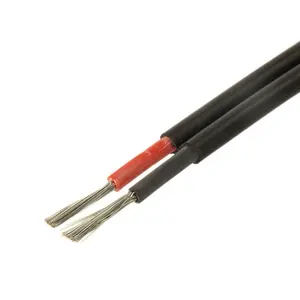 Kabel surya kawat PV DC inti ganda TUV PV1-F hitam merah 4mm2 6mm2 10mm2 16mm2 25mm2 35mm2 50mm2