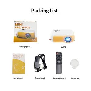 Projecteur portable TRANSJEE A10 pour extérieur et intérieur, <span class=keywords><strong>mini</strong></span> HD, avec écran partagé, batterie intégrée, 1600 lumens, prise en charge 1080P - Product Image 5