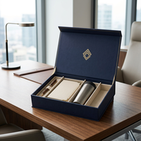 Coffret Cadeau d'Entreprise Personnalisé : Boîte Rigide, Stylo, Carnet à Couverture Rigide, Gobelet en Acier Inoxydable, Cadeaux d'Affaires, Sérigraphie