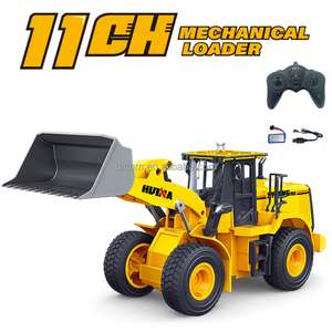 Huina 1552 1/16ème 11CH <span class=keywords><strong>RC</strong></span> Camion Chargeur de Chantier en Alliage Télécommandé Professionnel Modèle de Bulldozer en Métal Moulé Sous Pression avec Lumières et Son - Product Image 2