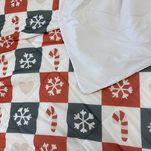 Tùy Chỉnh Hoa Thiết Kế Ánh Sáng Trọng Lượng Mùa Hè Chăn Phẳng Màn Hình Quay In Logo Mô Hình Giáng Sinh Lạnh Làm Mát Chăn - Product Image 4