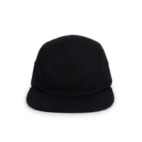 Casquette personnalisée de haute qualité, profil bas, unisexe, en toile, style hip-hop, 5 panneaux, pour sports de plein air, avec logo personnalisé, toutes saisons