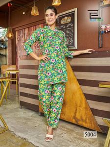 Nouvelle collection de vêtements de nuit en lin à impression numérique pour femmes - Product Image 3