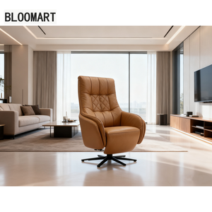 Sillón giratorio moderno de cuero <span class=keywords><strong>para</strong></span> el hogar, oficina, Villa, ocio, estilo <span class=keywords><strong>ejecutivo</strong></span>, sala de estar, dormitorio, apartamento, silla de estudio - Product Image 2