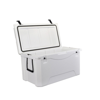 Glacière isotherme portable robuste 115QT en PE réutilisable, orange, pour la conservation des aliments – Vente directe