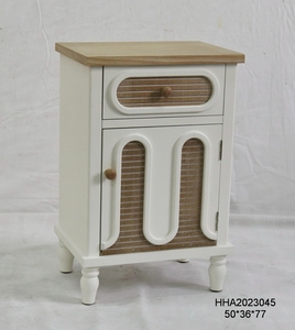 ART NEST - Mueble de Almacenamiento Moderno de Madera Blanca Resistente con 2 Cajones para Sala de Estar, Comedor y Hogar - Product Image 3
