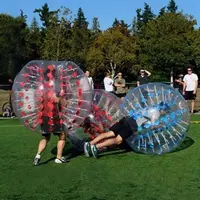 Holesale-pelota inflable de plástico para deportes al aire libre, Bola de burbujas de cuerpo humano transparente