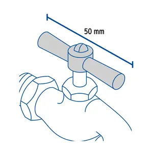 Maître avec 600 unités Poignées de remplacement pour robinets de jardin, Foset - Product Image 3