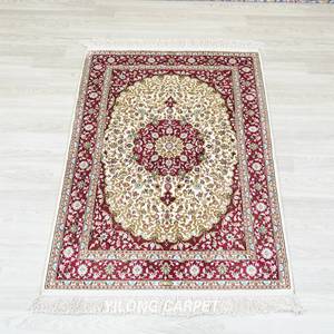 Tapis kazakh de 82x122 cm, style persan en <span class=keywords><strong>vente</strong></span>, style turc, tapis indien en soie, noué à la main - Product Image 2