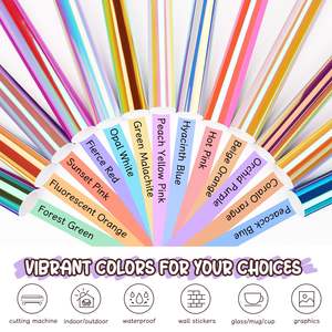 ビニールステッカー,カラーカットレインボーホログラフィック,カラフルDIYグラフィックホログラフィック - Product Image 6