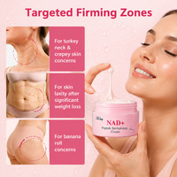Crème revitalisante Private Label NAD Plus avec complexe de 13 peptides, crème anti-affaissement et raffermissante pour le visage, le cou et le corps, soin de la peau OEM