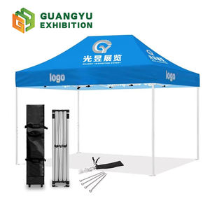 Carpa de <span class=keywords><strong>Aluminio</strong></span> Personalizada de 50 mm y 40 mm, Carpa Comercial Redonda de 10x10 con Puerta y Ventana para Eventos - Product Image 1