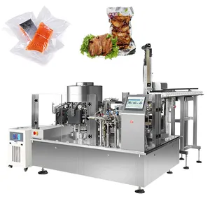 Multifunctionele Automatische Tonijn Zalm Sushi Pouch Vorm Vacuüm Verpakking Machine