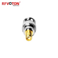 Adaptateur RF droit Jack femelle vers BNC mâle en laiton Amptrol 7 broches Connecteur mâle type N vers N femelle Bulkhead