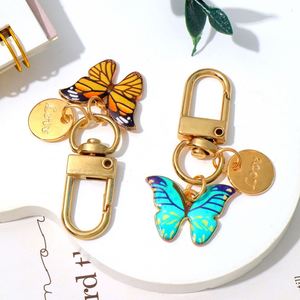Llavero de Aleación con Forma de Mariposa Hecho a Mano, Elegantes Anillos para Llaves, Bolsos, Mochilas, Accesorios Casuales para Damas, Regalos para Mujeres - Product Image 2