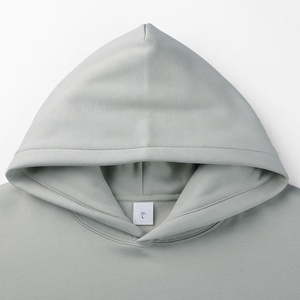 High Quality Drop Shoulder Fleece <b>Hoodie</b> Custom Embroidery Logo 350gms Heavy Cotton Blank Hoodies for <b>Men</b> - Product Image 3