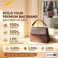 Sac à bandoulière carré à rabat pour femme JANYO, motif crocodile marron personnalisé, en cuir PU, avec large sangle, sac à main bandoulière
