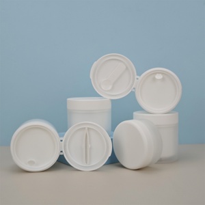 50g Clear Frosted Color PP Skin Cream Jar Screw Top Body <b>Scrub</b> & Eye Cream Cosmetic Jar with Spatula - Product Image 6