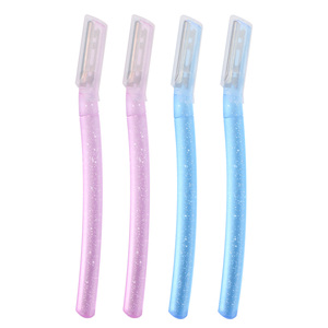 Herramienta <span class=keywords><strong>de</strong></span> Dermaplaning para mujer, maquinilla <span class=keywords><strong>de</strong></span> <span class=keywords><strong>afeitar</strong></span> para cejas con hoja <span class=keywords><strong>de</strong></span> acero inoxidable y mango <span class=keywords><strong>de</strong></span> plástico ABS, Cabeza Cuadrada para un modelado preciso - Product Image 1