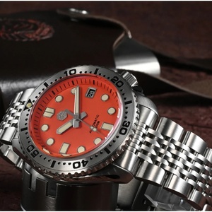 Montre de plongée de luxe pour homme San Martin SN046-G, cadran en nacre, mouvement mécanique NH35, bracelet, luminescent, saphir, 20 bars - Product Image 4