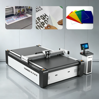 Découpeuse CNC à plateau plat haute vitesse pour panneaux KT, vinyle PVC, autocollants, acrylique, carton, papier – Découpe à couteau oscillant