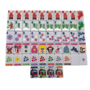 Tuiles de Mahjong sur mesure en Acrylique Gravé Double Face, couleur Lilas Givré, style Chalet Moderne de Luxe, pour les rassemblements entre amis, Vente au détail et en gros - Product Image 1