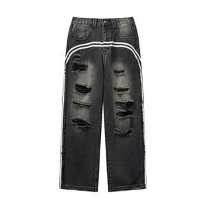 Pantalones Vaqueros Harem de Moda <span class=keywords><strong>Hip</strong></span> <span class=keywords><strong>Hop</strong></span> para Hombre, <span class=keywords><strong>Ropa</strong></span> de <span class=keywords><strong>Estilo</strong></span> Coreano Kpop, Pantalones Vaqueros Holgados, Pantalones Deportivos de Calle, Pantalones Vaqueros de Mezclilla para Hombre - Product Image 3