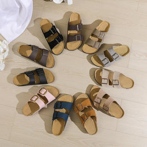 Birkenstocks en cuir de vachette de luxe pour l'été pour l'Arizona Style Mules <span class=keywords><strong>Semelle</strong></span> en liège allemande Sandales plates à la mode pour les loisirs de plein air - Product Image 4
