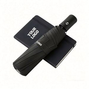 Xj112 Promotional Gift Business Brand Custom Logo Foldable <b>Windproof</b> Light Weight 3 Folding <b>Umbrella</b> for Adults - Product Image 1