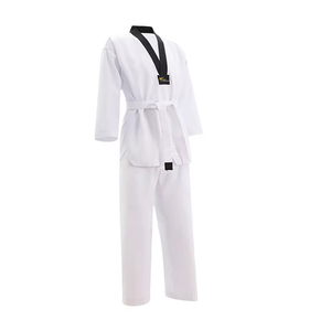 Dobok de Competición de Alta Calidad con Cuello en V para Lucha de Taekwondo y Artes Marciales para Niños y Adultos WTF - Product Image 2