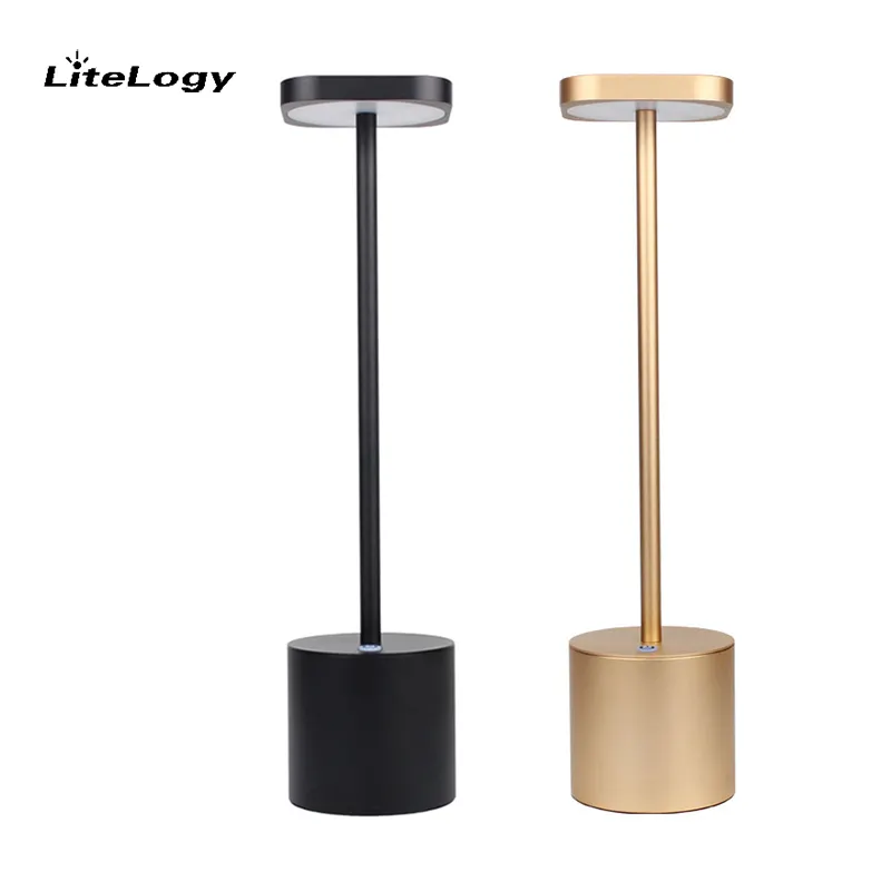 Led smart home decor idea lights lampe rechargeable gold portable luxury bedroom desk lamp