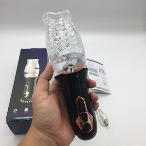 Masturbateurs TPE à <span class=keywords><strong>gorge</strong></span> profonde pour hommes Jouets sexuels à vibration rotative rechargeables par USB pour hommes - Product Image 4