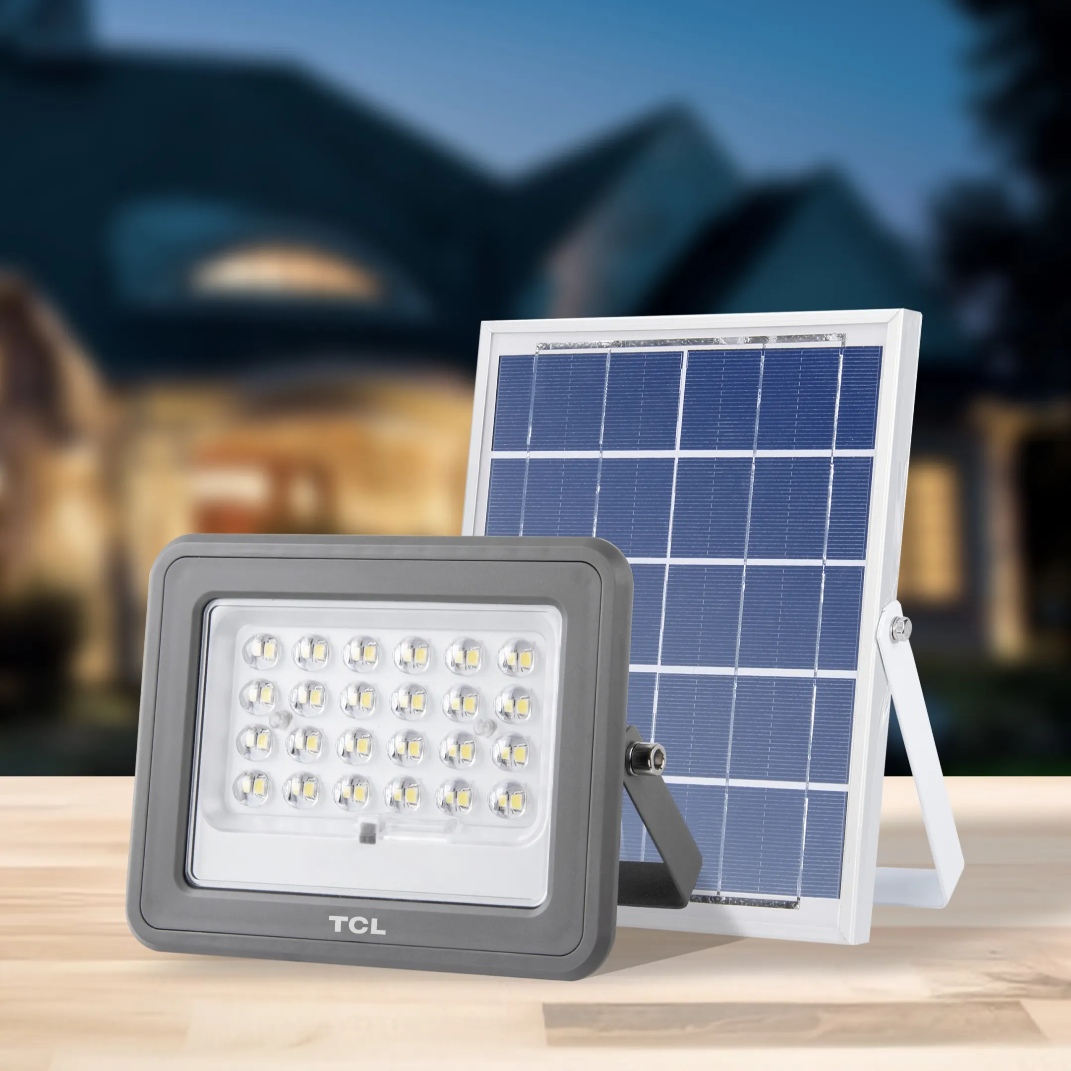 TCL IP65 3000K/4000K/6500K waterproof radar control exterior flood light floodlight solar lights outdoor solar flood light