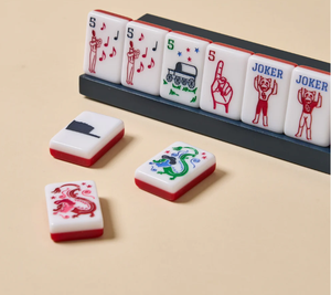 Hotty Toddy Ole Miss Tile Master, Fichas de Mahjong Americanas, Juego de Mahjong Acrílico de Doble Capa con Cartas Joker Universales - Product Image 2