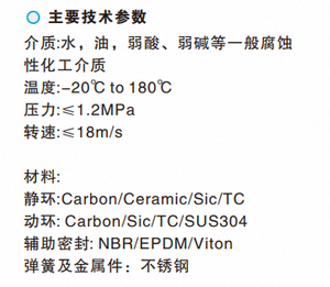 جودة عالية 108U ختم الميكانيكية دائم المعادن والمطاط المواد FKM/NBR/EPDM/SIC/TC نمط النفط من خام - Product Image 3