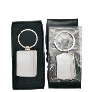 Tùy chỉnh logo hoặc hình ảnh thăng hoa Keychain khoảng trống Móc chìa khóa vòng chìa khóa in truyền nhiệt MDF móc khóa - Product Image 1