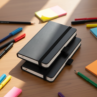 Carnet de notes A6 thermique personnalisé haut de gamme, 120 feuilles, couverture rigide, papier offset, avec clip stylo, idéal pour mémos scolaires et professionnels