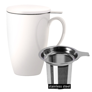 Taza de Té de Cerámica con Infusor y Tapa, Fabricada por el Fabricante Original (OEM), con Filtro de Acero Inoxidable - Product Image 2
