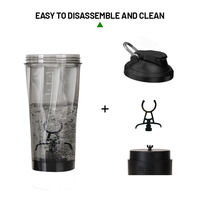 Fonwhy 700ml Portable Plastique Gym Sport Fitness Bouteille Automatique Mélange Protéine Poudre pour Lactosérum USB Shaker Électrique