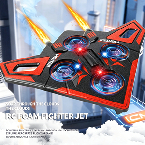 Drone de combat RC en mousse Interstellar 6e génération, 2.4G, anti-interférence, télécommande, vol stationnaire à une touche, lumières LED colorées, USB - Product Image 6