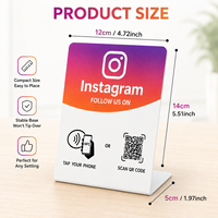 Panneau d'affichage de table avec code QR pour la lecture, panneau indicatif pour cartes de paiement, cartes de revue, panneau de signalisation NFC QR Code pour la vente en gros et les réseaux sociaux