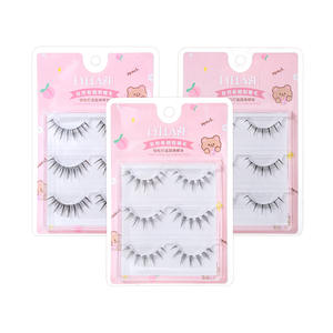 Faux cils LMLTOP SY901 ABC, courbure naturelle, fibres synthétiques, paire complète, une seule pièce, pour usage quotidien - Product Image 3