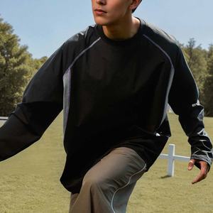 Pull en tricot à col rond pour homme, nouveau design du fabricant, automne, hauts de sport, t-shirt à manches longues pour homme - Product Image 4