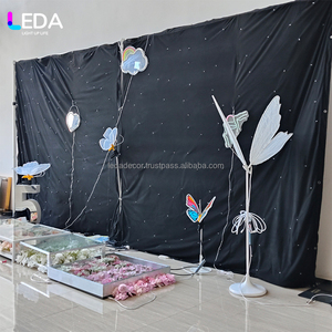 ฉากหลังไฟ LED อะคริลิค LEDA รุ่นโมเดิร์น ลายท้องฟ้าเต็มดาว แสงสี RGB สำหรับตกแต่งงานแต่งงานและกิจกรรมต่างๆ - Product Image 3