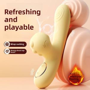 Rechargeable Rabbit <b>Vibrator</b> for Women Heated <b>Vibrator</b> with Constant Temperature Female <b>Vibrator</b> Sex Toys - Product Image 3